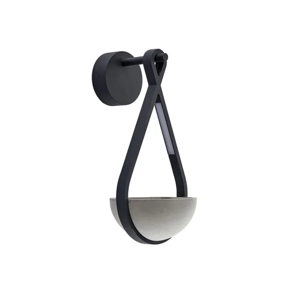 Lucande - Florka Außenwandleuchte IP54 Dark Grey