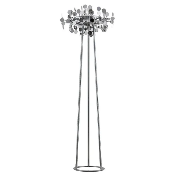 Lucande - Glimmo LED Stehleuchte Chrome