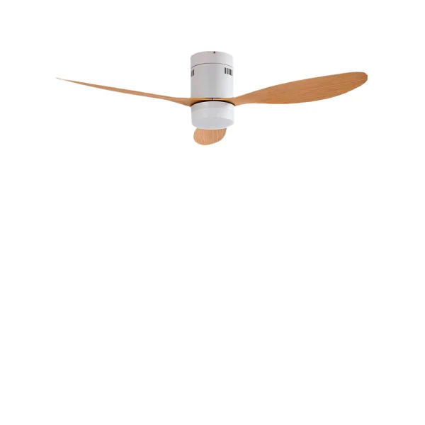 Lucande - Kayu LED Deckenventilator Weiß/Holz