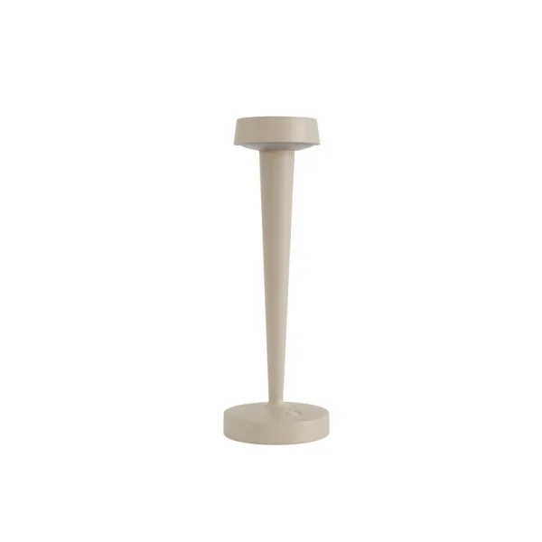 Lucande - Lea LED-Akku-Kerzenständer, Vase, beige, 28 cm