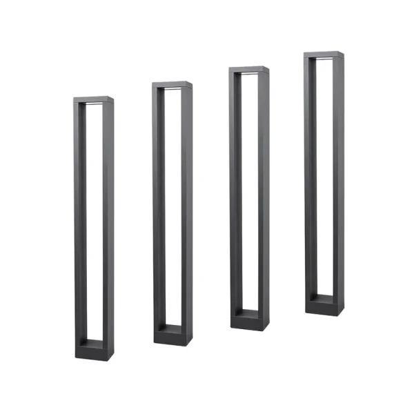 Lucande -  LED-Wegelampe Jupp, 4er-Set, 90 cm, anthrazit, IP54