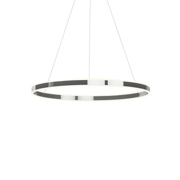 Lucande - Lyani Pendelleuchte Ø80 Chrome/White