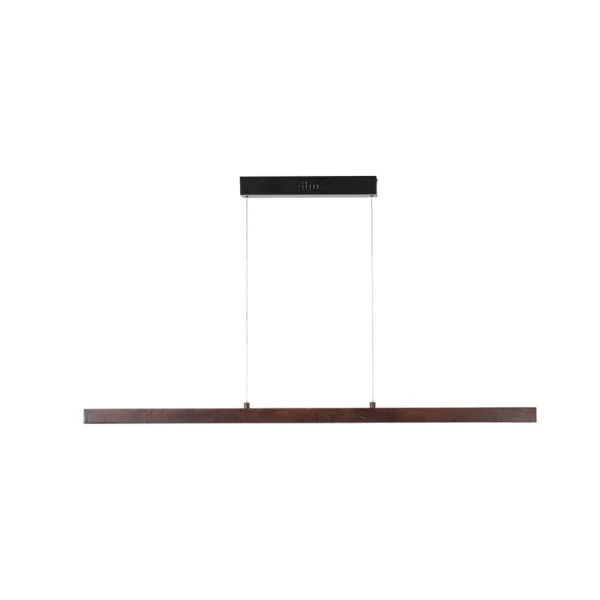 Lucande - Nihalo LED-Hängeleuchte, walnuss, 122 cm, CCT