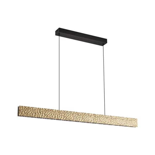 Lucande - Nivara LED-Hängeleuchte 117 cm Metall gold
