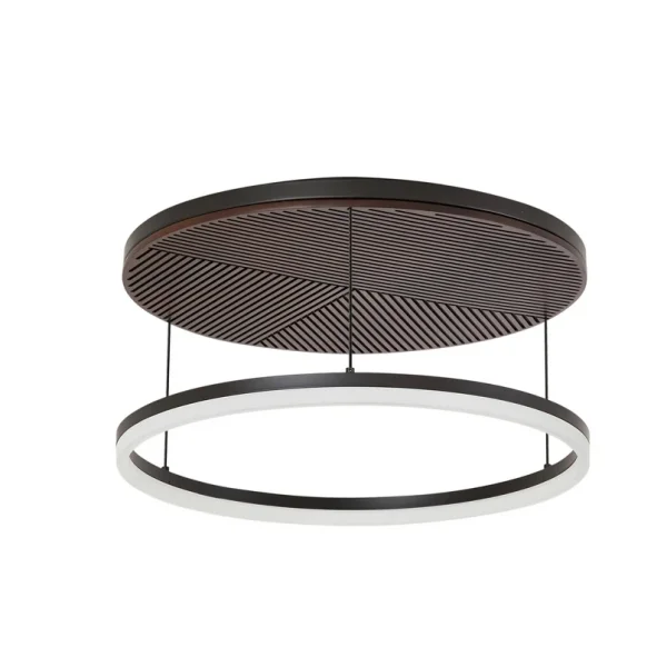 Lucande - Orven LED-Deckenleuchte Ø 50 cm dimmbar schwarz