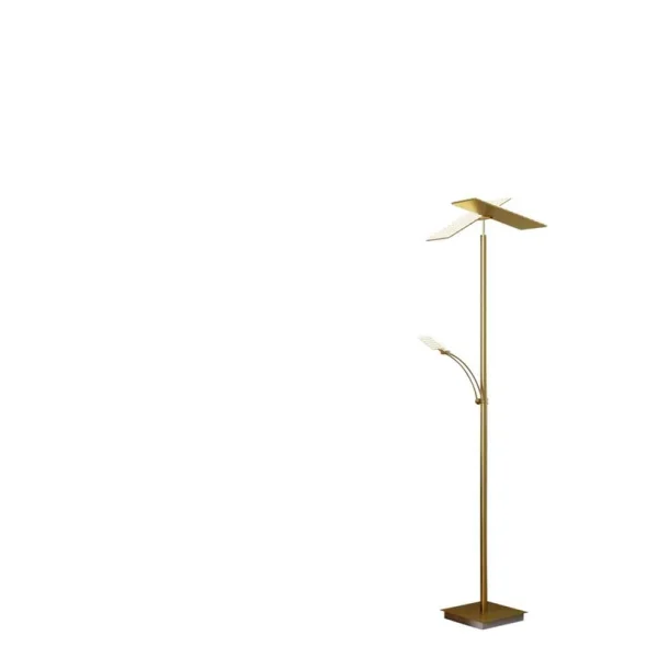 Lucande - Parthena LED Stehleuchte Brass
