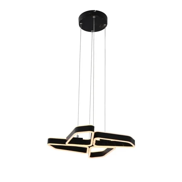 Lucande - Quinn 4 Pendelleuchte Black/Gold