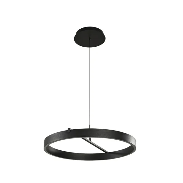 Lucande - Rovan LED-Hängeleuchte Ø 60 cm CCT schwarz