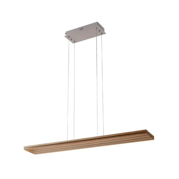 Lucande - Silja LED Pendelleuchte Holz