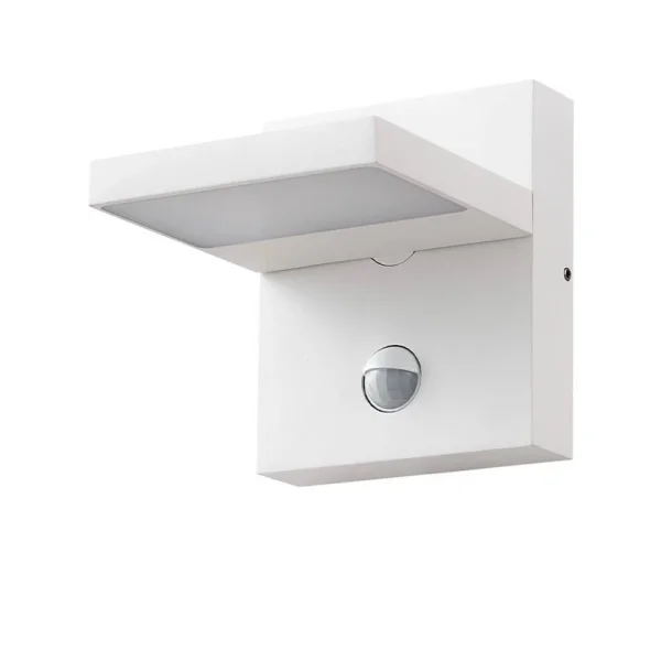 Lucande - Silvan LED Draußen Wandleuchte w/Sensor Weiß