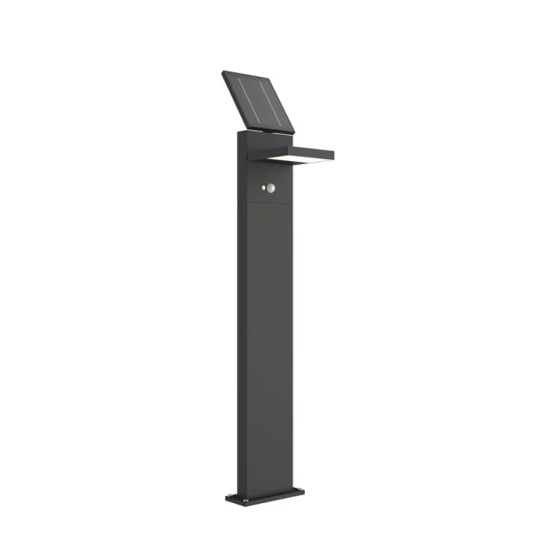 Lucande - Silvan LED-Solarwegelampe, 100cm, Sensor, anthrazit,