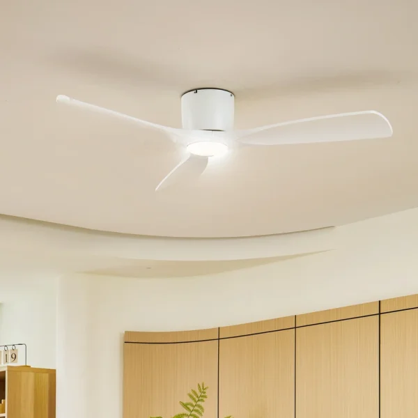 Lucande -  Smart LED-Deckenventilator Moneno, weiß, DC, Tuya