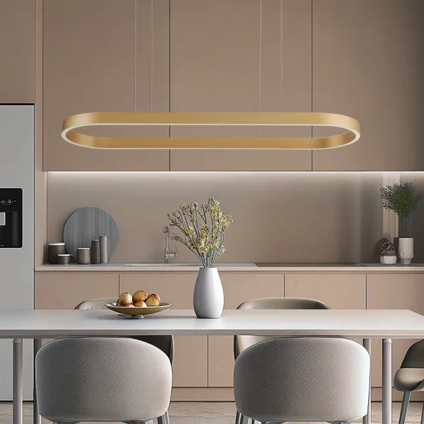 Lucande -  Smart LED-Hängeleuchte Melinay, gold, CCT, Tuya