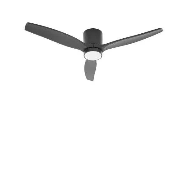 Lucande - Sorin LED Draußen Deckenventilator Schwarz