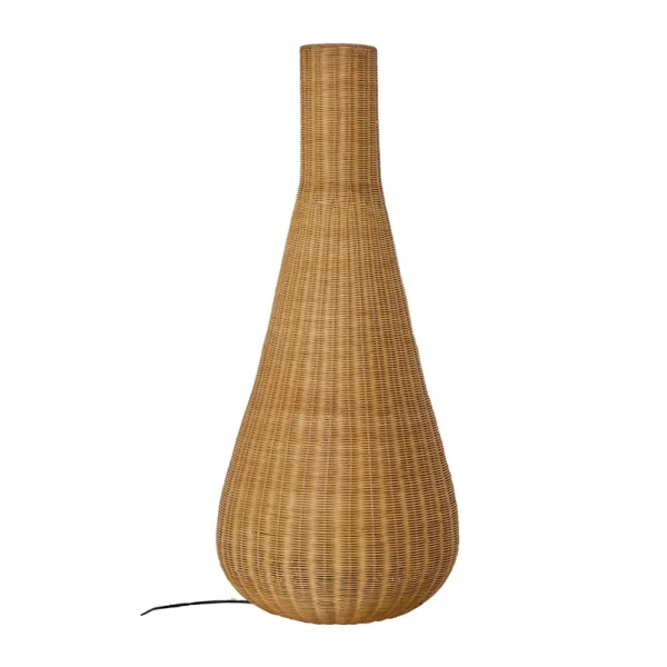 Lucande - Takeo Stehleuchte, rattan, Höhe 115 cm, E27