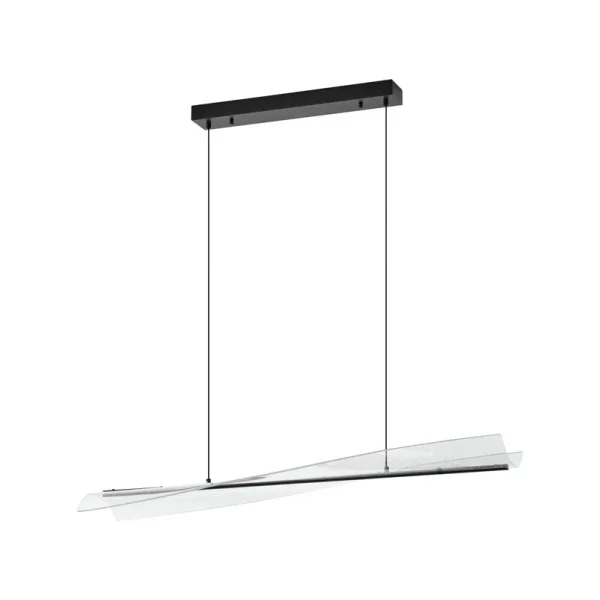Lucande - Vellia LED-Hängeleuchte 112 cm CCT schwarz