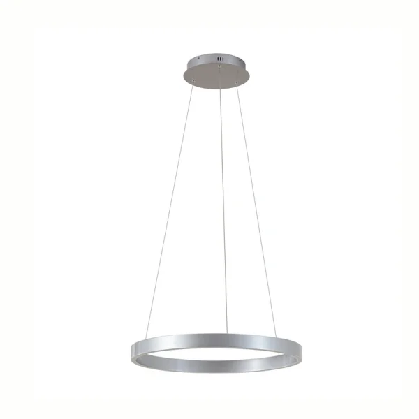 Lucande - Yonam LED-Hängeleuchte, Ø 60 cm, 1-flg., alu, CCT