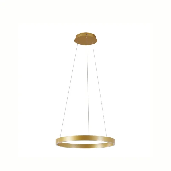 Lucande - Yonam LED-Hängeleuchte, Ø 60 cm, 1-flg., gold, CCT