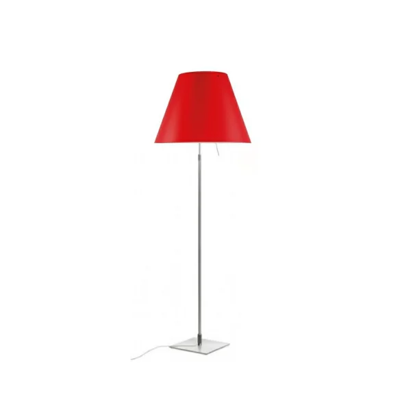 Luceplan - Costanza Stehleuchte Alu/Primary Red