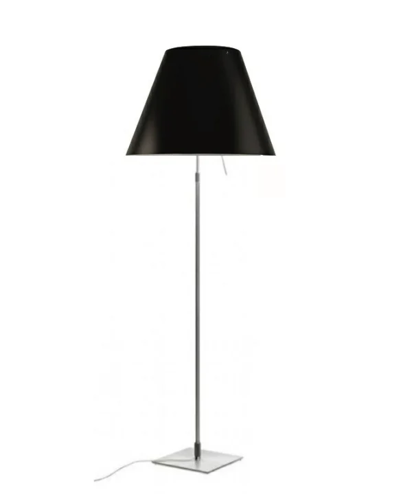 Luceplan - Costanza Stehleuchte m/Dimmer Alu/Liquorice Black