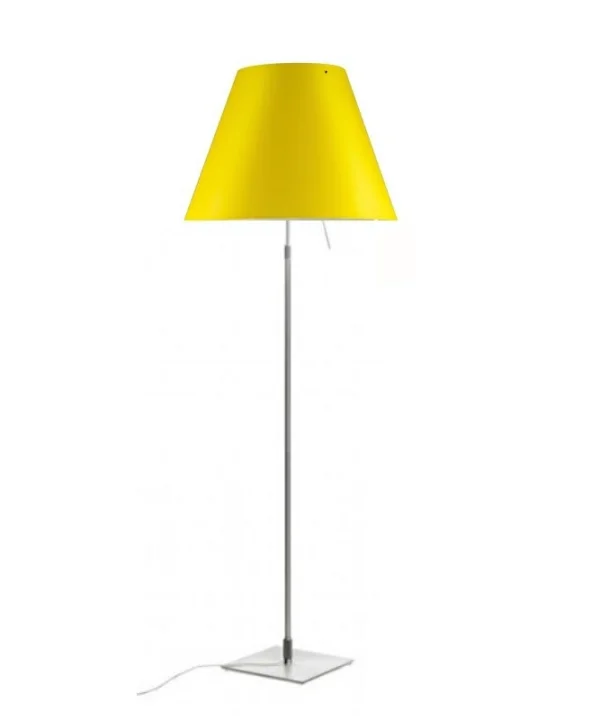 Luceplan - Costanza Stehleuchte m/Dimmer Alu/Smart Yellow