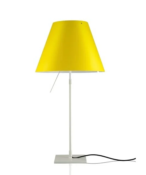 Luceplan - Costanza Tischleuchte Alu/Smart Yellow