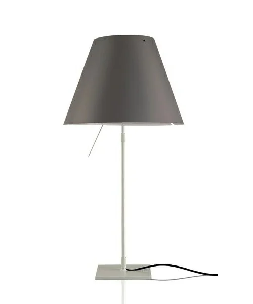 Luceplan - Costanza Tischleuchte m/Dimmer Alu/ Concrete Grey