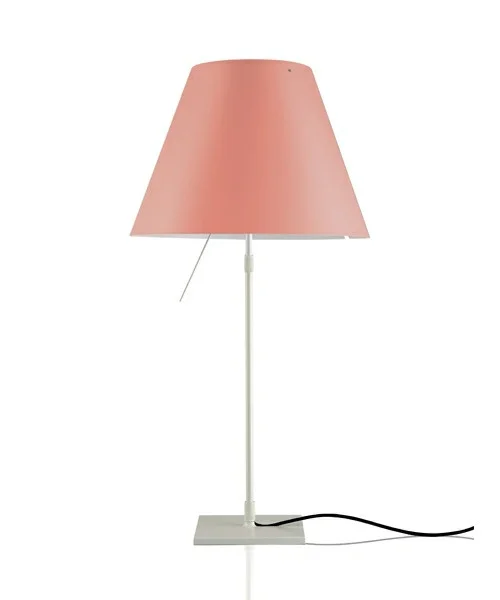 Luceplan - Costanza Tischleuchte m/Dimmer Alu/Edgy Rosa