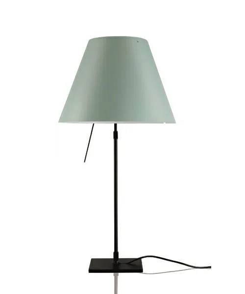 Luceplan - Costanza Tischleuchte m/Dimmer Schwarz/Comfort Green