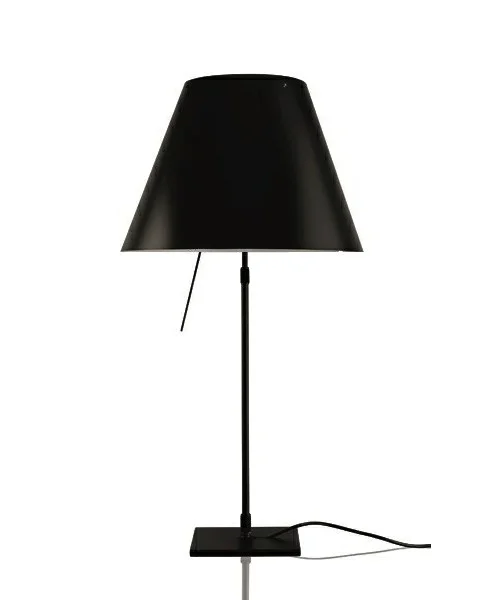 Luceplan - Costanza Tischleuchte m/Dimmer Schwarz/Liquorice Black