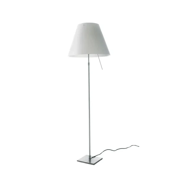 Luceplan - Grande Costanza Außenlampe Standard Fuß, Alu/Rost