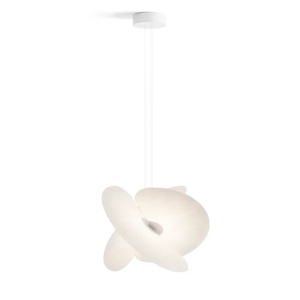 Luceplan -  Levante LED-Hängeleuchte weiß Ø60cm 28W