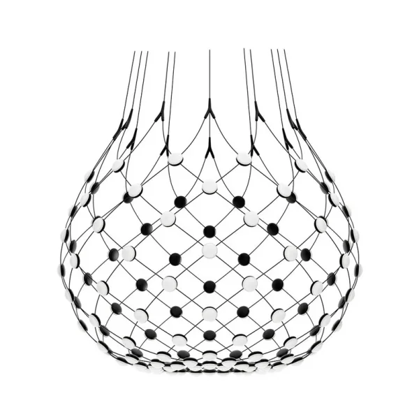 Luceplan - Mesh LED-Hängelampe, Ø 100 cm, schwarz, smart