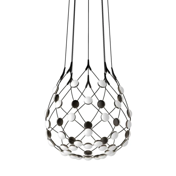 Luceplan - Mesh Pendelleuchte Ø55XH55 1m Phase Black