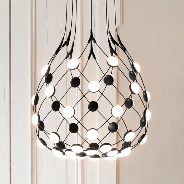 Luceplan - MESH Pendelleuchte schwarz 50 cm