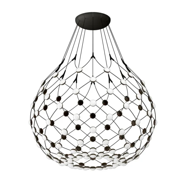 Luceplan - Mesh Wireless LED-Hängelampe Ø 80 cm, dim., smart