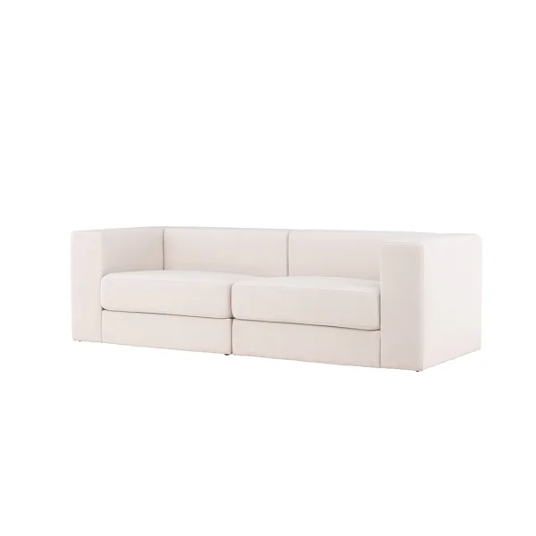Lumi Sofa 3-Sitzer weiß.
