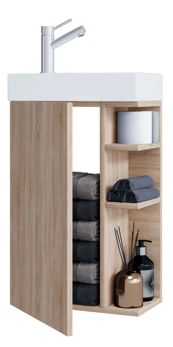 Lumia Waschbeckenunterschrank Sonoma Eiche dekor.