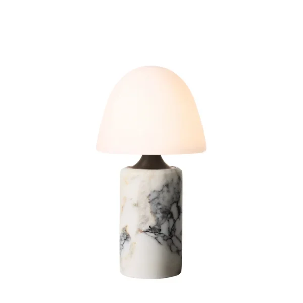Made By Hand - Fuse LED-Akku-Tischleuchte, Marmor, Glas