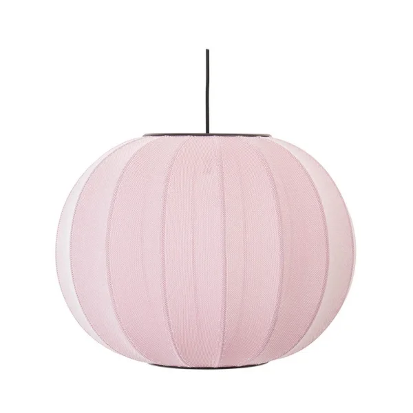 Made By Hand - Knit-Wit 45 Round LED-Hängelampe, rosa, Ø45cm