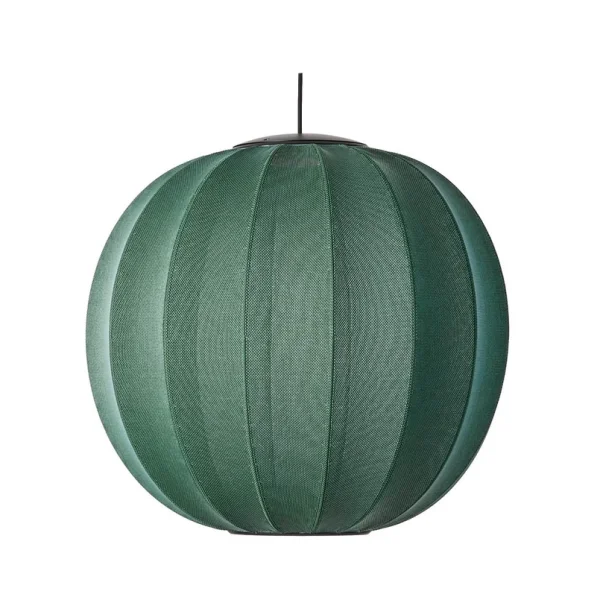 Made By Hand - Knit-Wit 60 Round LED-Hängelampe, grün, Ø60cm