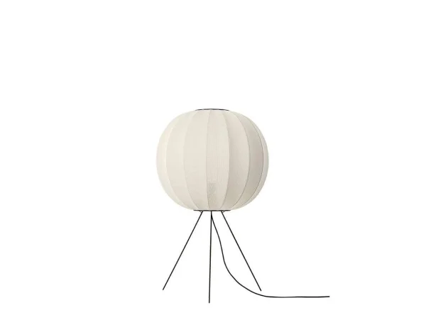 Made By Hand - Knit-Wit 60 Round Stehleuchte Medium Pearl White