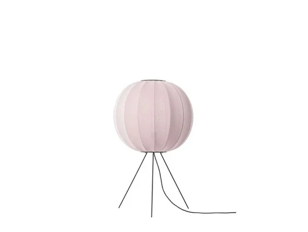 Made By Hand - Knit-Wit 60 Round Stehleuchte pink, 100 cm