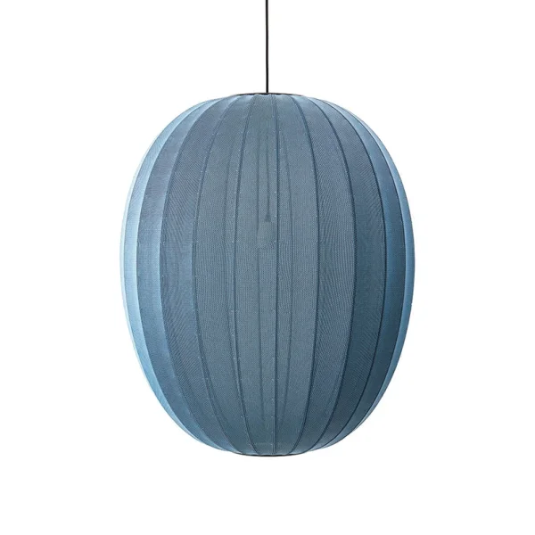 Made By Hand - Knit-Wit 65 High Oval Pendelleuchte, blau