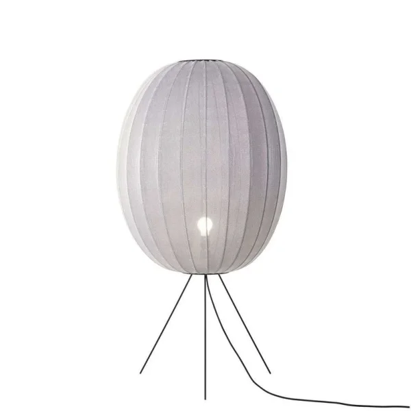 Made By Hand - Knit-Wit 65 High Oval Stehlampe silber 130 cm