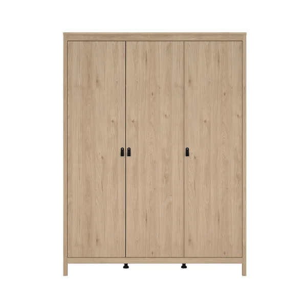 Madrid Kleiderschrank 199x150x59cm, 3 Türen Eichen-Dekor.
