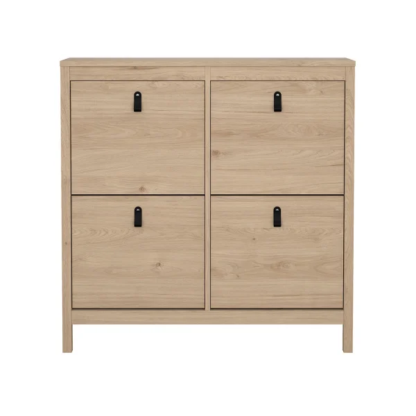 Madrid Schuhschrank 4 Klapptüren Eichen-Dekor.