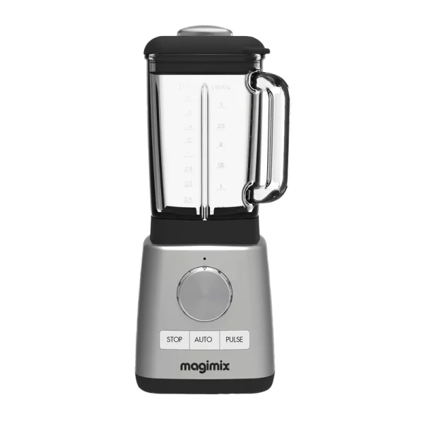 Magimix Power-Blender mit Glaskrug 1,8 l Matt Stahl