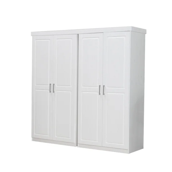 Magnus Kleiderschrank - 4Trg Breite 190 cm, Höhe 190 cm weiß.