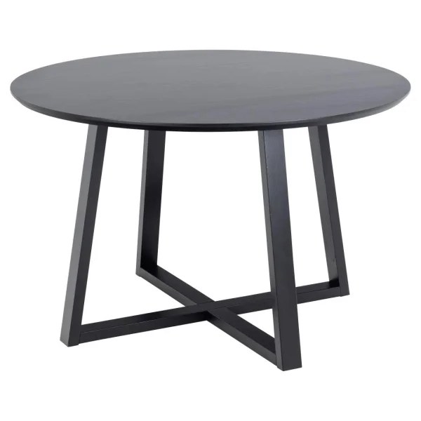 Malika Esstisch Ø120cm schwarz.